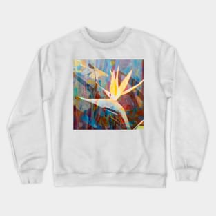 Bird of Paradise Abstract Crewneck Sweatshirt